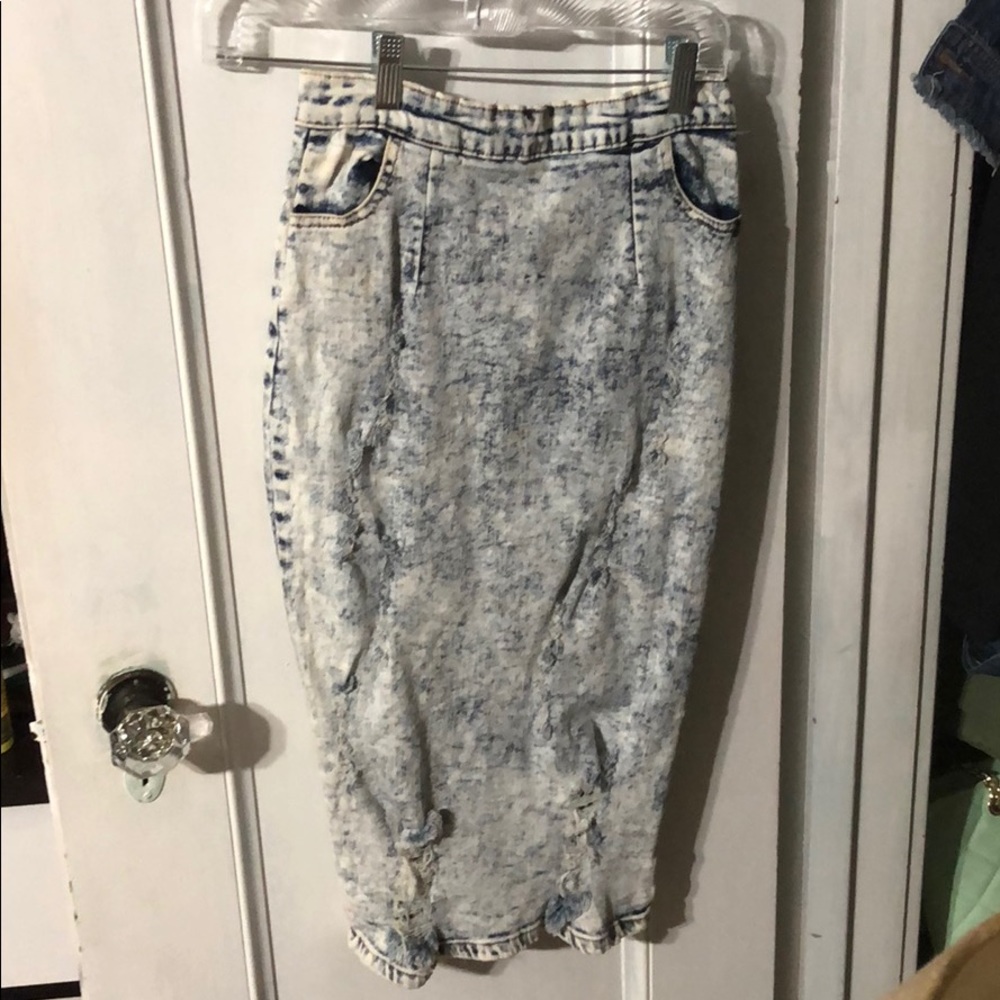 Jean Pencil Skirt